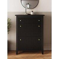 Gfw Bliss Deluxe Shoe Cabinet Black