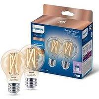 Philips Smart Led Rgb A60 Bulb E27 Base, Twin Pack