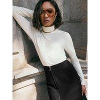 Friends Like These Roll Neck Jumper - Cream