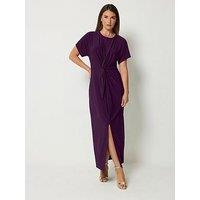 Long Tall Sally Knot Front Maxi Dress - Plum