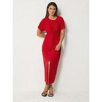 Long Tall Sally Knot Front Maxi Dress - Red
