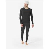 Decathlon Mens Base Layer Bottoms Ski 500 Seamless - Black