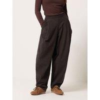 Long Tall Sally Petite Cord Barrel Leg Trouser - Brown