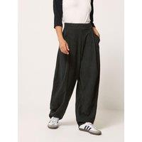 Long Tall Sally Petite Cord Barrel Leg Trouser - Black