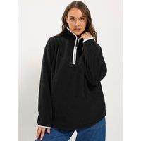 Yours Curve Half Zip Fleece