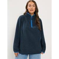 Yours Curve Half Zip Fleece