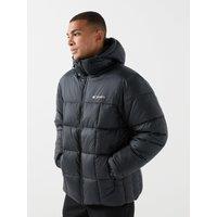 Columbia Mens Puffect Iv Insulated Water Resistant Hooded Jacket - Black