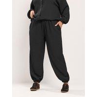 Yours Women'S Crinkle Balloon Trousers - Black