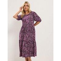 Yours Curve Puff Sleeve Dress