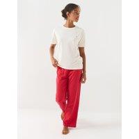 Boss Womens Sleep Christmas Crew Neck T-Shirt - White