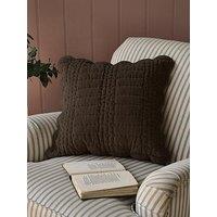 Laura Ashley Brady Scalloped Microfibre Filled Cushion 43Cm X 43Cm