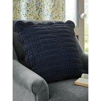 Laura Ashley Brady Scalloped Microfibre Filled Cushion 43Cm X 43Cm