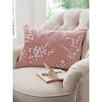 Laura Ashley Pussy Willow Embroidered Feather Filled Cushion 35Cm X 50Cm