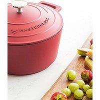 Masterclass 2.5 Litre Casserole Dish With Lid - Red