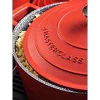Masterclass 4 Litre Casserole Dish With Lid - Red