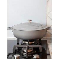 Masterclass Shallow 4 Litre Casserole Dish With Lid - Ombre Grey