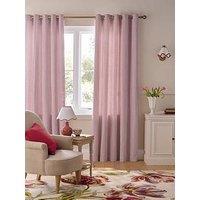 Laura Ashley Cornish Chenille Stripe Lined Eyelet Curtains