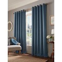 Laura Ashley Stephanie Blackout Lined Eyelet Curtains