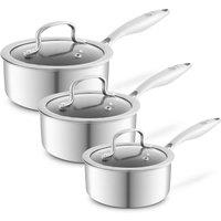 Tower 3Pc Saucepan Set - 16Cm, 18Cm And 20Cm