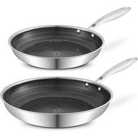 Tower 24Cm And 28Cm Geo-Clad Frying Pans