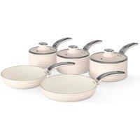 Swan 5 Piece Cookware Set Cream