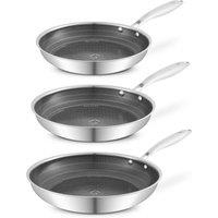 Tower Frying Pans Trio - 20Cm, 24Cm And 28Cm