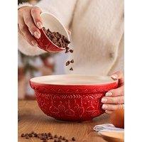Price & Kensington Deck The Halls 21Cm Red Mixing Bowl