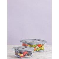 Kilner Fresh Storage Square Jar Set Of 2