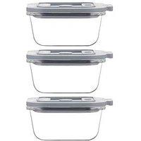 Kilner Fresh Storage 0.31L & Square Jar Set Of 3