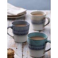 Mason Cash Set Of 2 Reactive Fade Mugs Blue