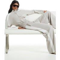 River Island Womens Blocked Clean Neoprene Co-Ord Trouser - Grey