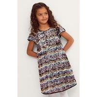 Monsoon Girls Wavey Sequin Swing Dress