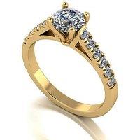 Moissanite 9Ct Yellow Gold 1.00Ct Total Moissanite Solitaire Ring