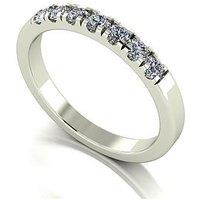 Moissanite 9Ct White Gold 0.50Ct Total Moissanite Band Ring