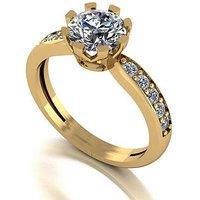 Moissanite 9Ct Gold 1.50Ct Total Moissanite Solitaire Ring