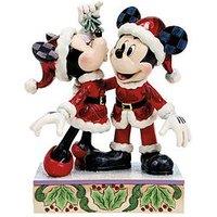 Disney Mistletoe Mickey & Minnie Figurine