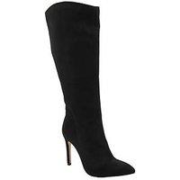 Ravel Gibson Knee High Heeled Boot - Black