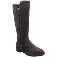 Ravel Ashington Zip Thru Knee High Riding Boot - Grey
