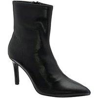 Ravel Kale Ii Metal Hardware Toe Heeled Ankle Boot - Black Pu