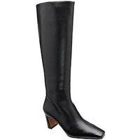 Ravel Stanton Square Toe Black Knee Boot - Black