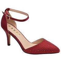 Ravel Hale Court Heel Shoe - Red