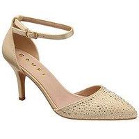 Ravel Hale Court Heel Shoe - Gold