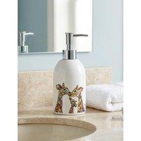 Croydex Steven Brown Ceramic Soap Dispenser - Giraffe Family