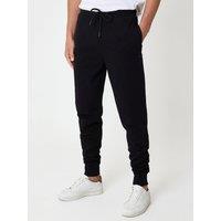 Threadbare Mens Regular Fit Cotton Rich Jogging Bottoms - Black