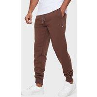 Threadbare Mens Regular Fit Drawstring 280Gsm Jogging Bottoms - Brown