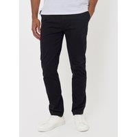Threadbare Mens Slim Fit Chino Trousers - Black