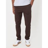 Threadbare Mens Slim Fit Stretch Cargo Trousers - Brown