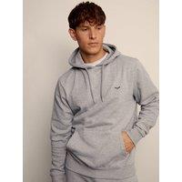 Threadbare Cotton Rich Overhead Hoodie In Grey Marl