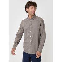 Threadbare Mens Brushed Cotton Flannel Shirt - Grey