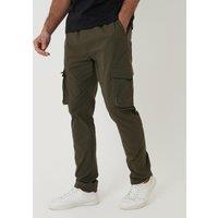 Threadbare Mens Slim Fit Stretch Cargo Trousers - Khaki